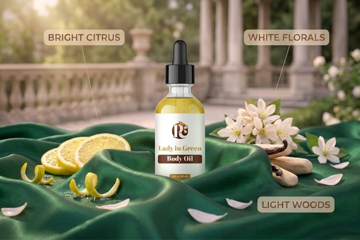 Lady in Green Body Oil