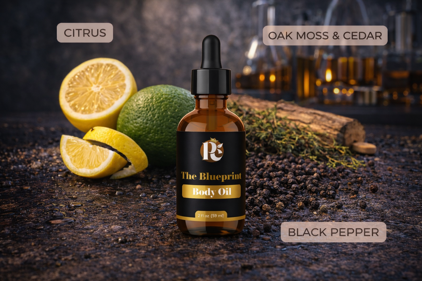 The Blueprint Men's Body Oil