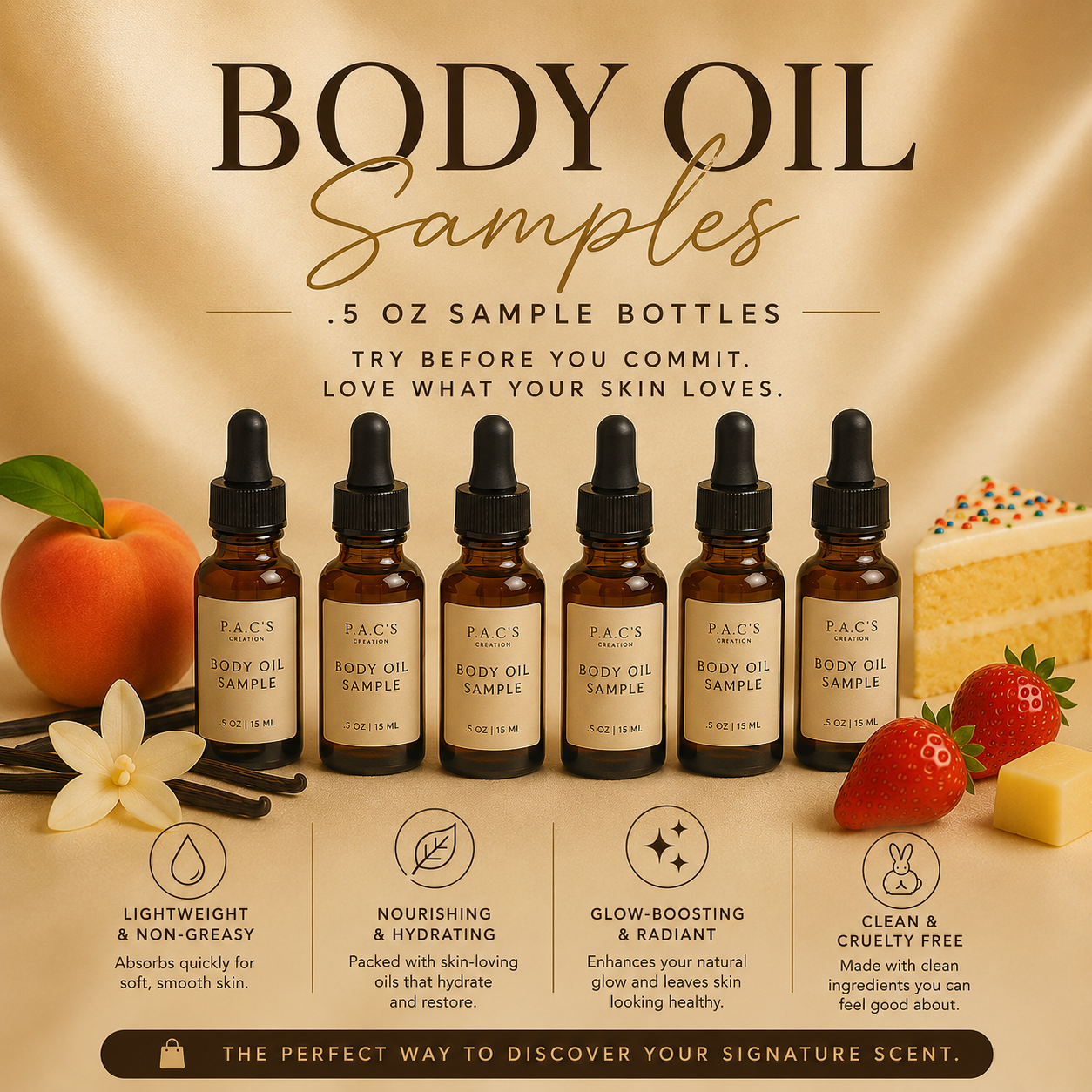 Body Oil Samples