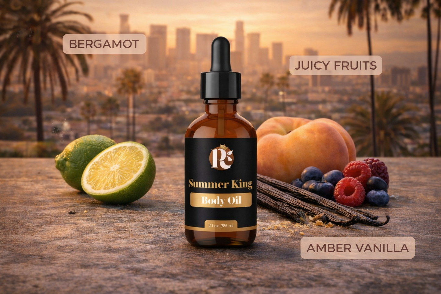 Summer King Men's Body Oil